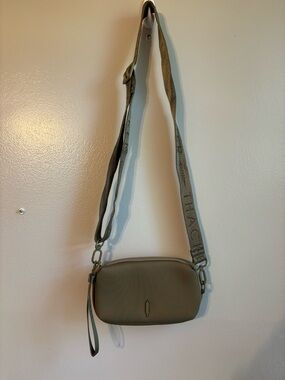 Anthropologie Thacker Ella Travel Phone Bag Crossbody Purse in Army Green